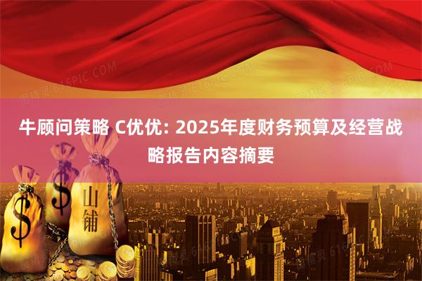 牛顾问策略 C优优: 2025年度财务预算及经营战略报告内容摘要